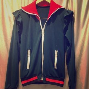 Italian inspired sweat jacket retro styling